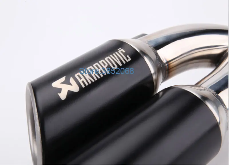 Inlet 51mm Motorbike Refit Exhaust Pipe Double Tube Outlet Muffler Port Thunder Z800 NINJIA300 | Автомобили и мотоциклы