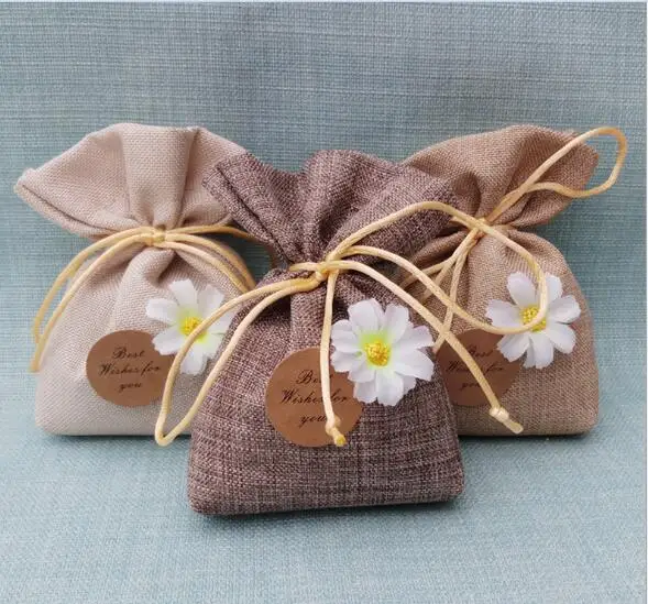 

10pcs Sachet empty bag with mosquito repellent bag/ small flower tea bag/ cotton linen bag