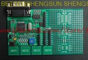 

Free shipping PIC16F1937 capacitor type touch button PIC learning board PIC board