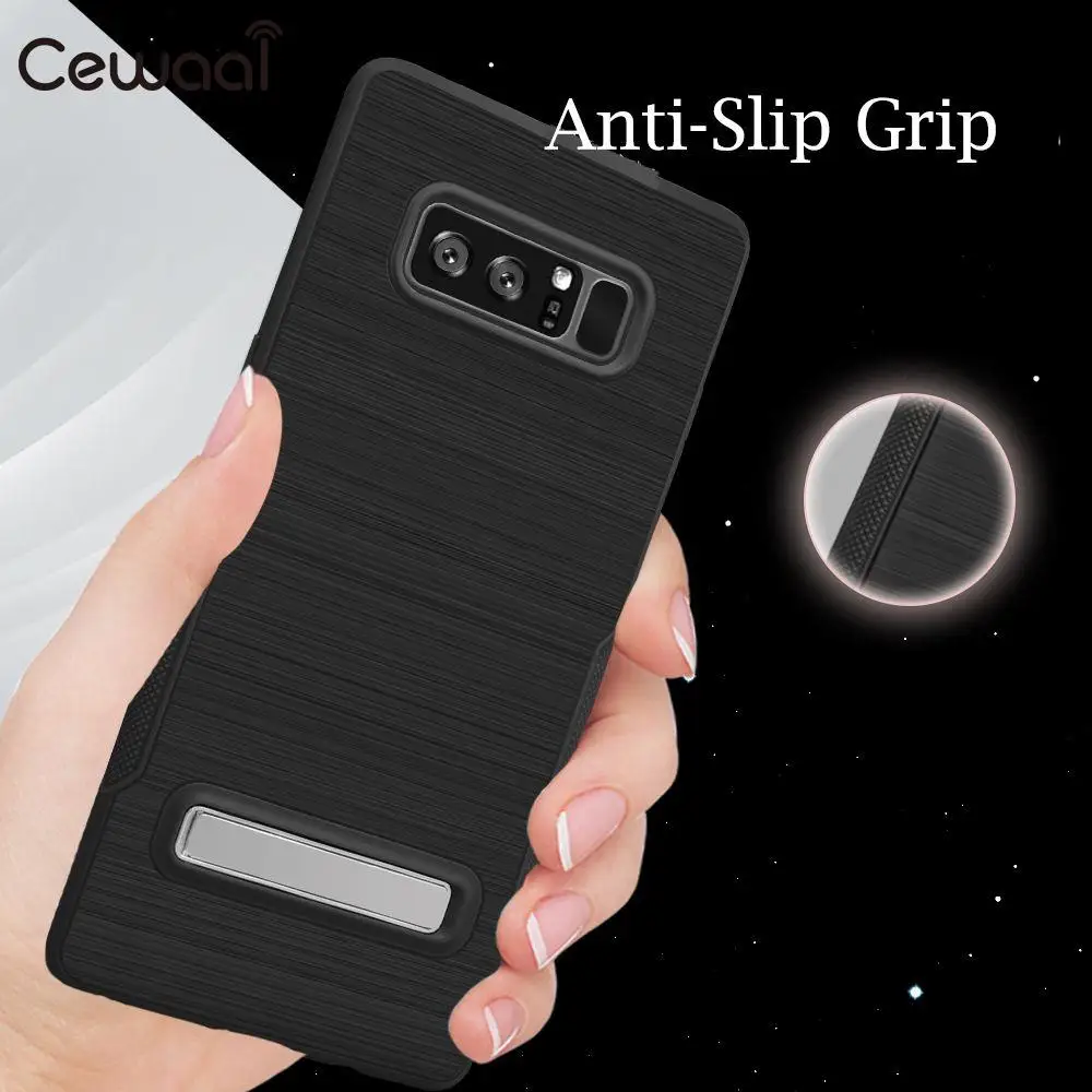 TPU Mobile Phone Shell Protector Stand Protective Case For Samsung Note 8 |