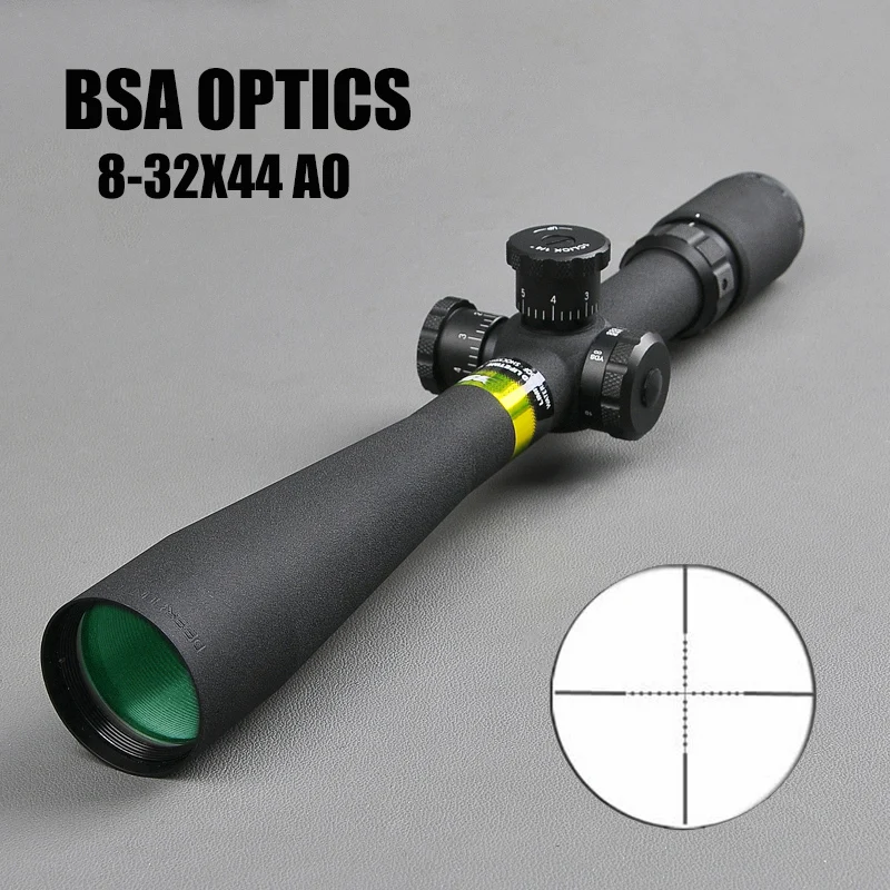 BSA оптика 8-32X44 AO охотничий прицел 30 мм диаметр трубки снайперская передача передний прицел для воздушных винтовок длинный глаз рельеф прицел