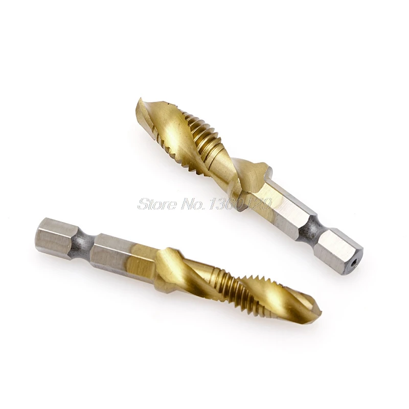 1 PC HSS Hex Shank Titanium Plated Hand Screw Thread Metric Tap Drill Bits M3-M10 Hot Oct23 Wholesale&ampDropShip | Инструменты