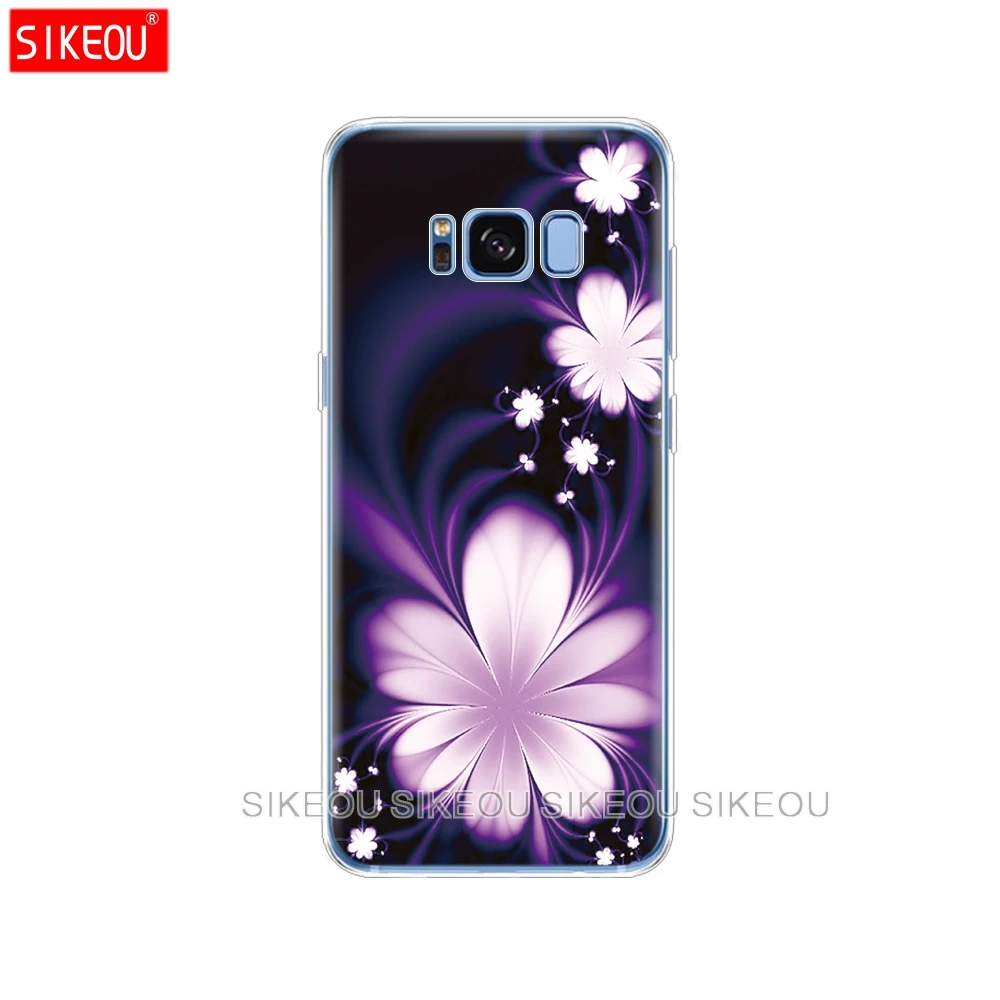 Милый чехол для Samsung Galaxy S8 чехол-накладка из мягкого силикона Plus бампер
