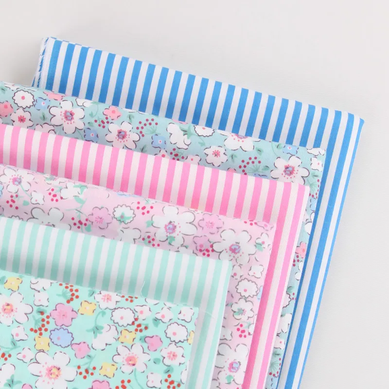 6 шт. 50*40 см 25*20 см хенд-мейд DIY ткань детская хлопковая ткань саржа печать ткань шитье Лоскутное шитье вышитая Кукла Материал