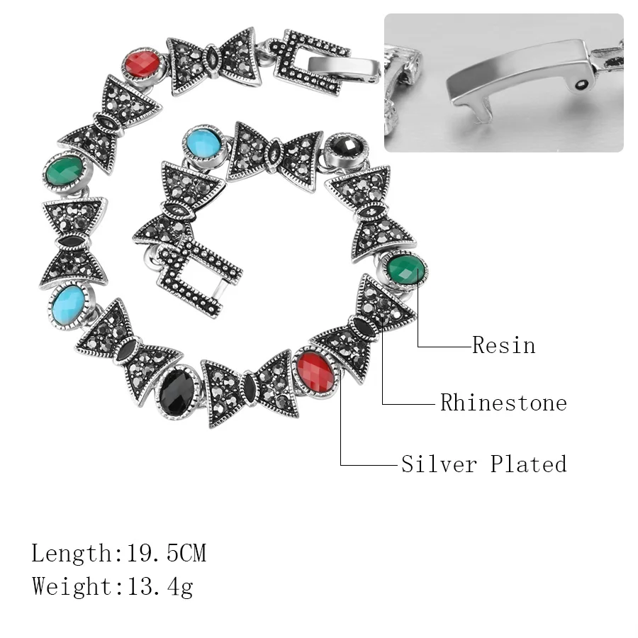 Лидер продаж браслеты с бантом и для женщин серебряный цвет инкрустация из смолы