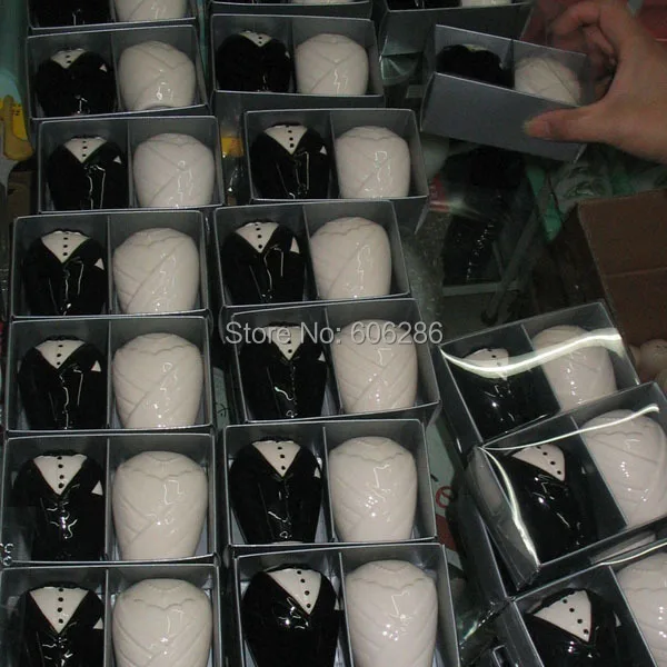 5 пар/лот Филиппинский керамический шейкер для соли и перца невесты жениха