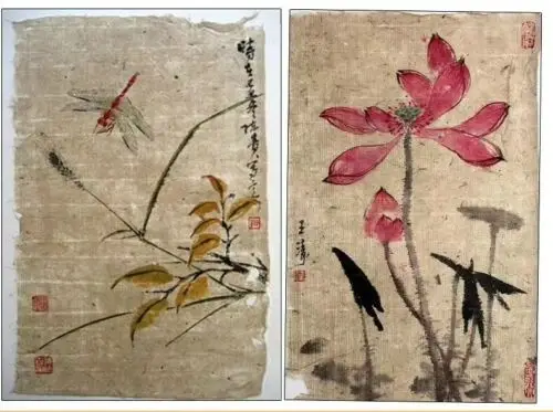 Рисовая бумага XuanPaper ручной работы из коры тутового волокна каллиграфия 29x39 см| |