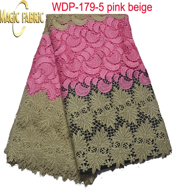 Высокое качество Африки гипюр кружева ткани оптовая вышитые шнур кружевной для