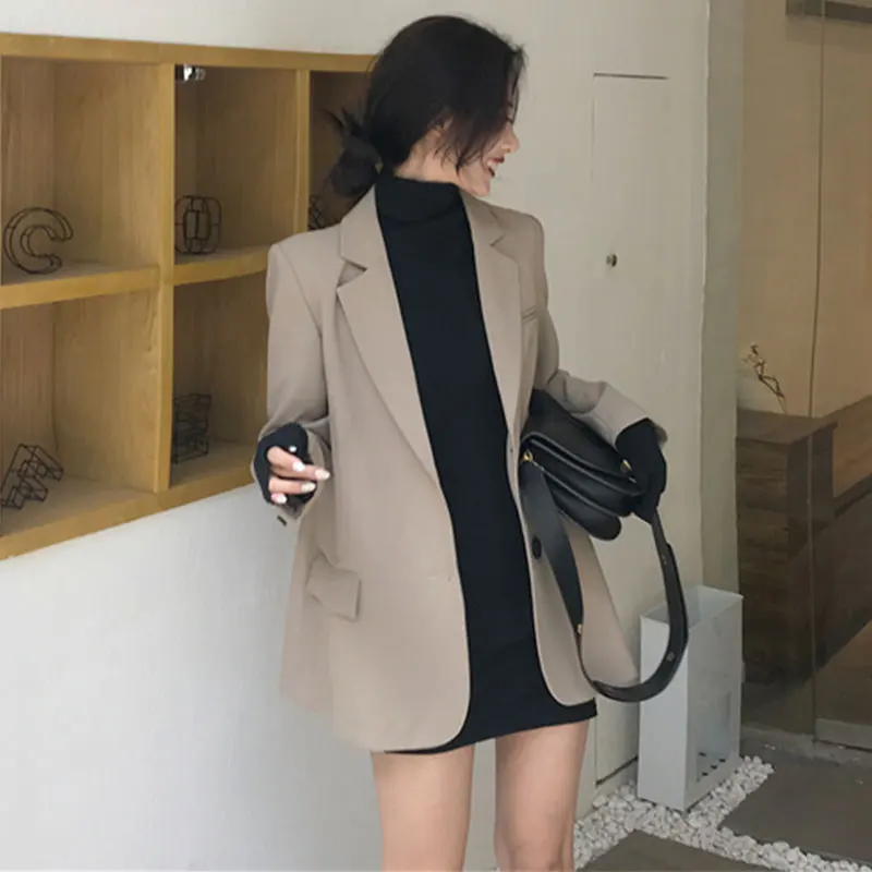 Простой Длинный секционный новый европейский темпераментный маленький костюм