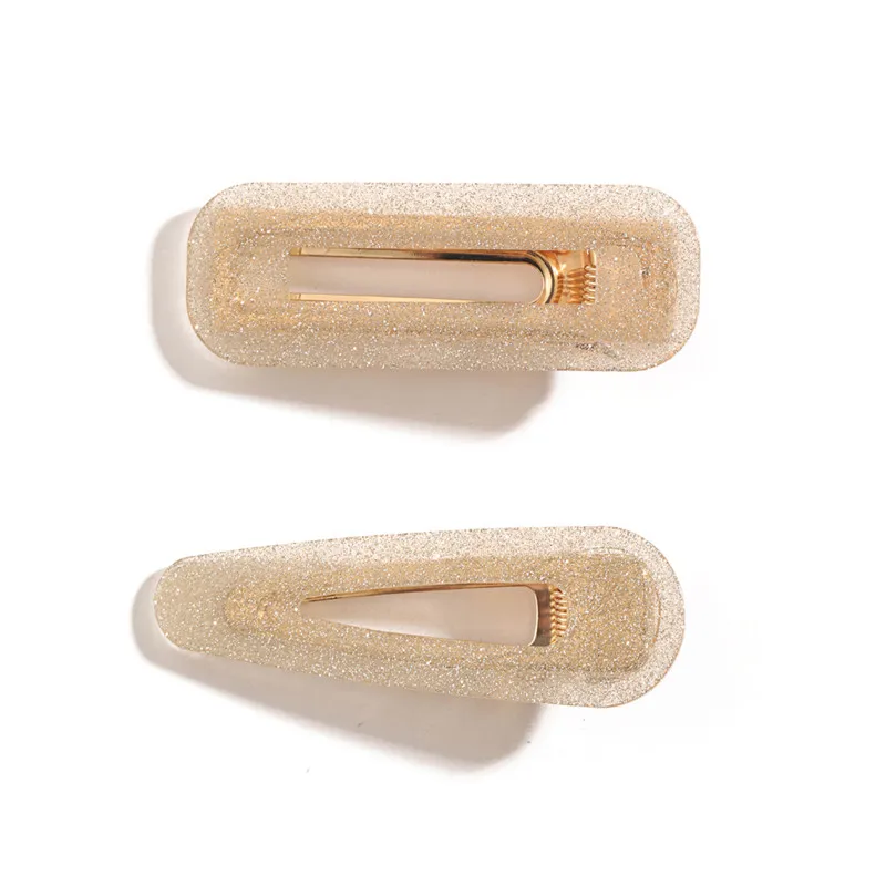 Cream-coloured set Новинка, женские 7 видов стилей для девочек, уксусная кислота, прямоугольные заколки для волос, Золотая фольга, шпильки с блестками, заколки, повязка на голову, аксессуары для волос - Окраска металла: Cream-coloured set