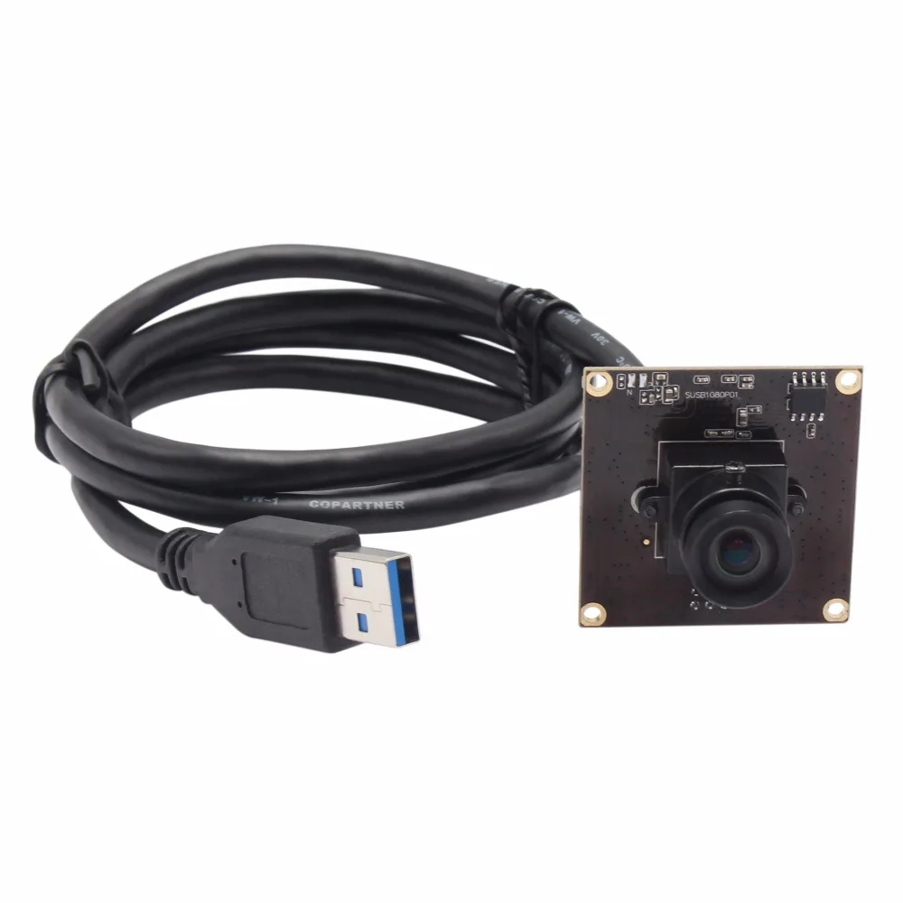 Модуль камеры без искажений USB3.0 sony IMX291 с высоким fps MJPEG 50fps 1920*1080 mini usb3.0 веб-камера для Linux Android Windows