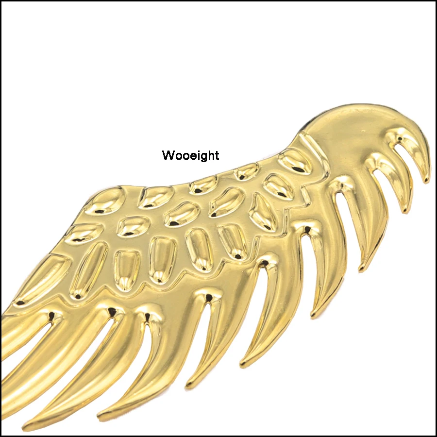 

Wooeight 2x Angel Wing Funny 3D Car Sticker Badge Emblem Sticker Waterproof Chrome Car Emblem Decal Sticker For Car Logo Body
