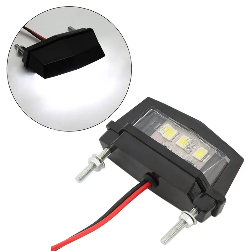 

1pcs Mini Motorcycle White LED License Plate Light for Honda Kawasaki Yamaha Suzuki