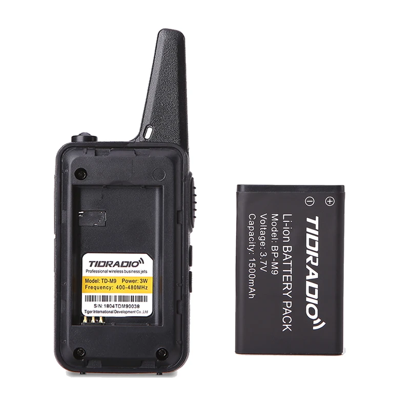 4 шт./компл. TIDRADIO Mini Walkie Talkie для детей TD-M9 UHF 400-480 МГц 16 каналов с функцией VOX CB Radio |