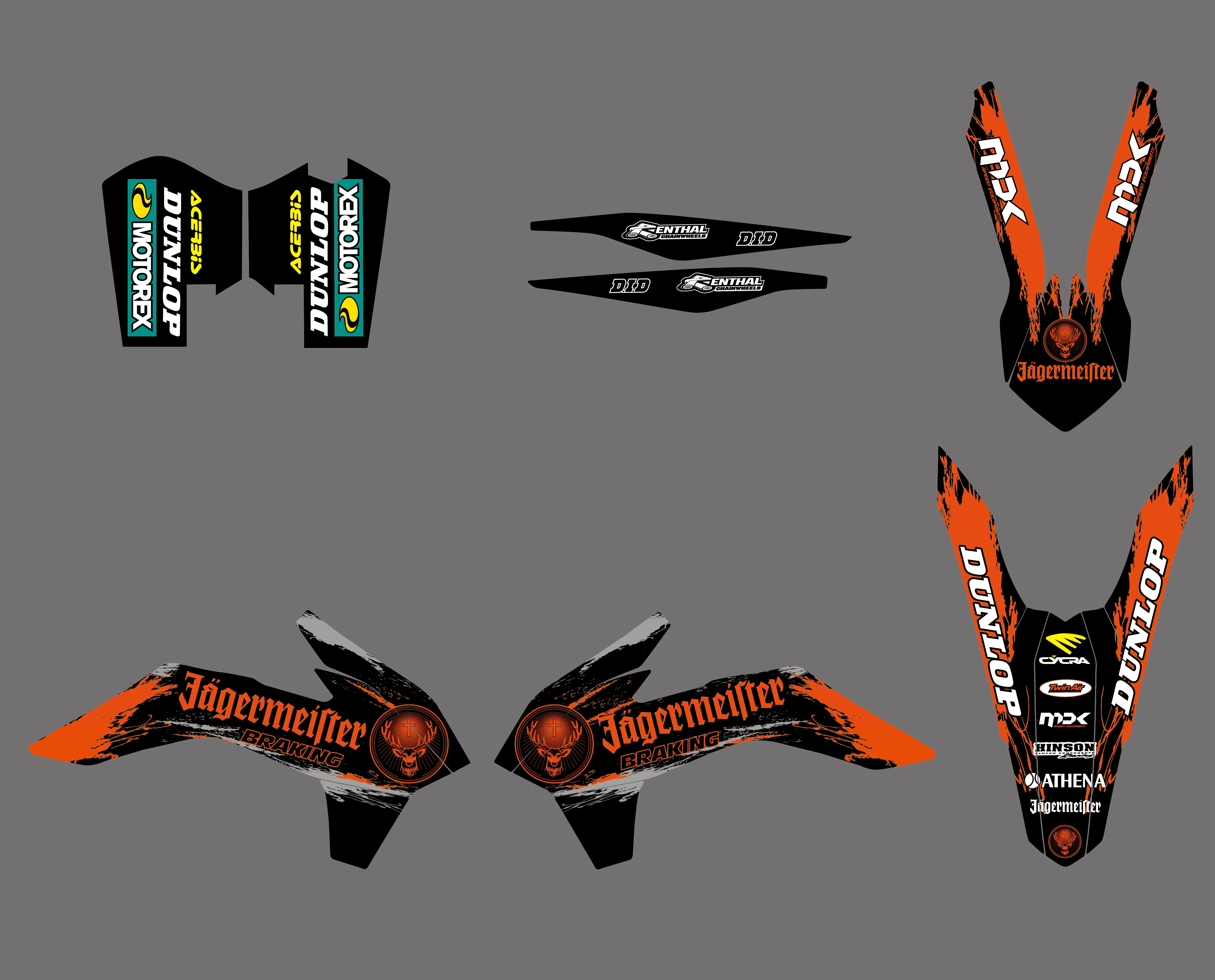 Набор наклеек NICECNC для KTM SX XC SXF XCF XCW XCFW EXC EXCF 125 150 200 250 300 350 450 500 2013-2014 | Автомобили и