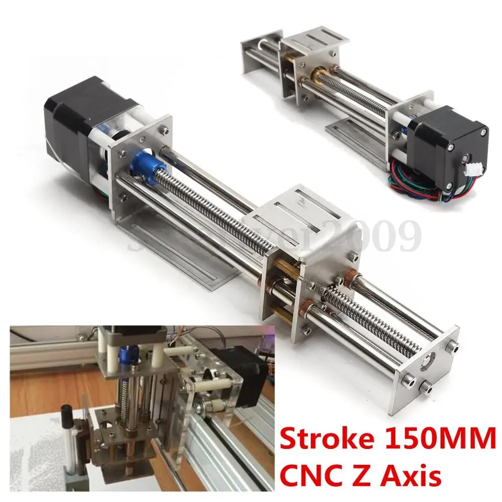 Funssor 50 мм/150 мм слайд ход CNC Z Axis Slide линейное движение + NEMA17 шаговый двигатель для