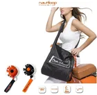 Портативная сумка-шоппер, многоразовая складная эко-сумка для покупок, органайзер на плечо с карабином