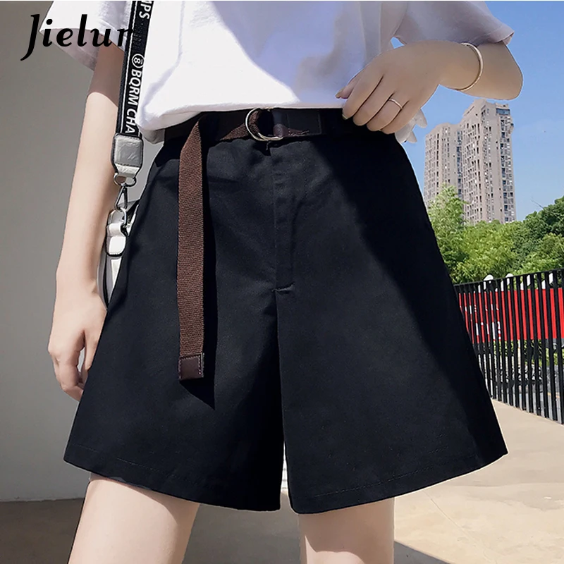 Jielur хаки черные летние женские шорты широкие для женщин крутые хипстерские