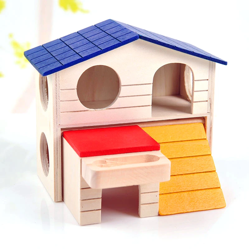 Новое поступление маленький питомец роскошный бревенчатый дом деревянный