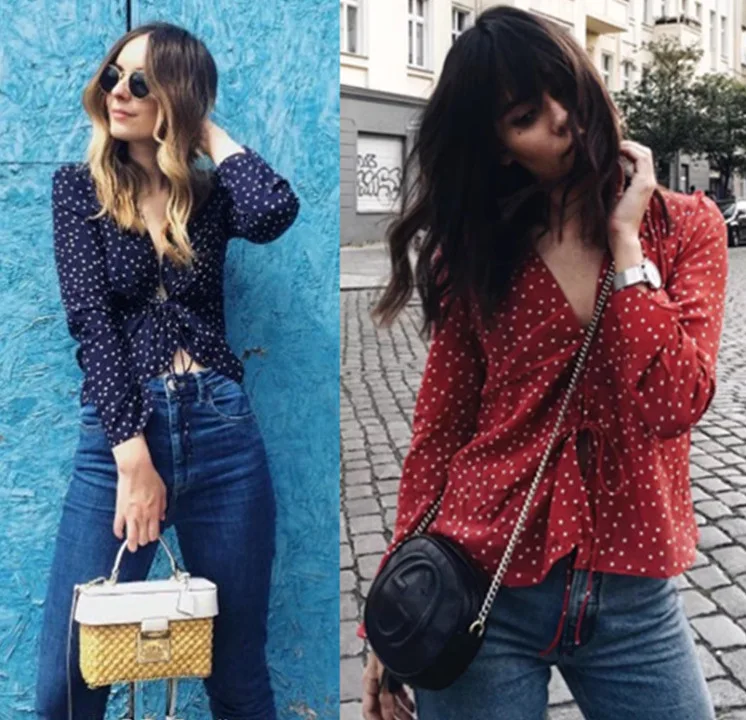 

Шифоновая Блузка, новая модная весенняя рубашка, женские классические рубашки для фестивалей, элегантные женские топы в стиле бохо, винтажн...