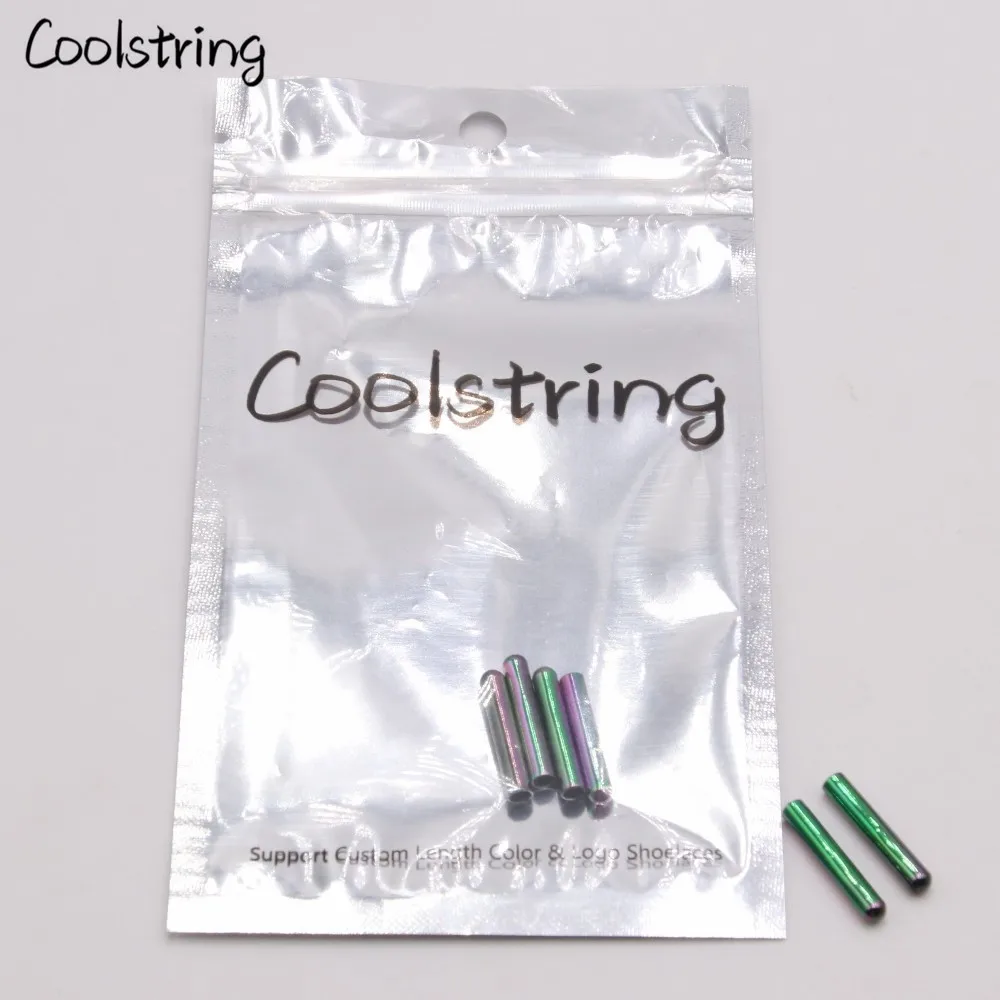 Coolstring роскошные 4 шт./компл. круглый красочные металлические aglets для DIY шнурки шнурок Для женщин мужские туфли со шнуровкой Советы Аксессуары для одежды