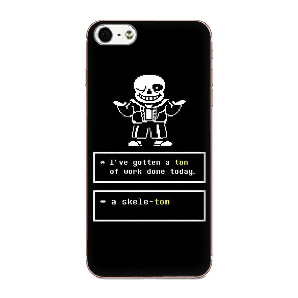 Защитные чехлы из ТПУ для Apple iPhone 4 4S 5 5C 5S SE 6 6S 7 8 Plus X XS Max XR Sans Undertale|Чехлы-накладки| |