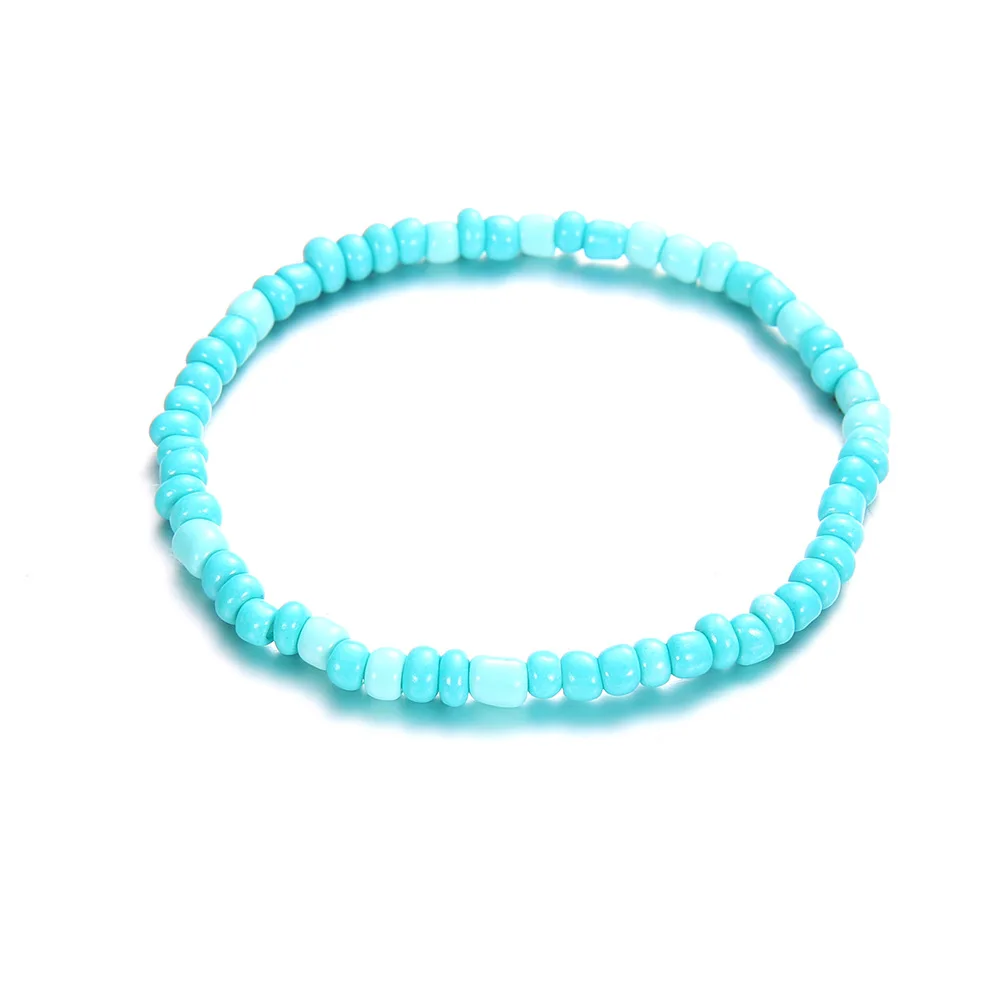 5 шт./компл. богемные многожильные волны океана бирюзы бусинами браслет на
