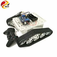 t300 wireless handle control rc tank chassis for arduinomotor drive shield board for arduino robot project