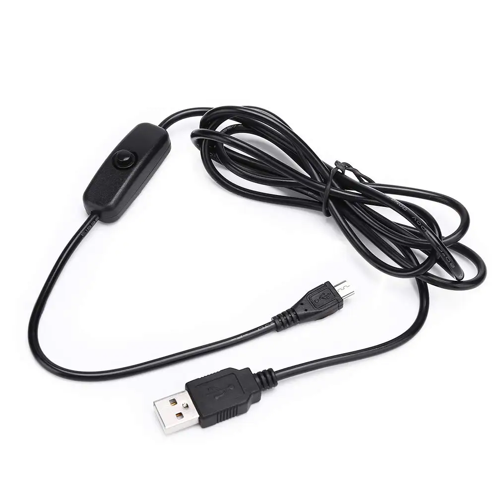 Micro USB к A мужской удлинитель с переключателем вкл/выкл 5 контактный кабель для
