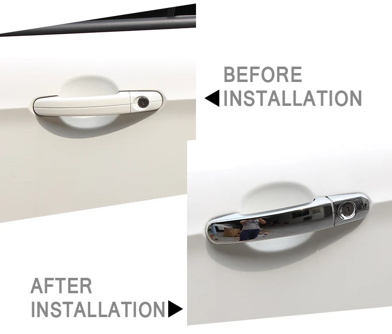 Стайлинг автомобиля хромированная накладка на ручки двери подходит для Ford Focus 2 MK2