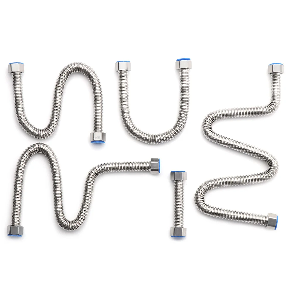 Полезный утолщенный гофрированный подающий шланг из нержавеющей стали