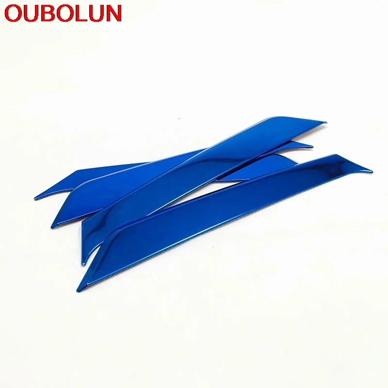 OUBOLUN For Hyundai IX35 2018 Inner Door Sills Scuff Plate Foot Pedal Protector Cover Trim Interior Accessories Stainless Steel |