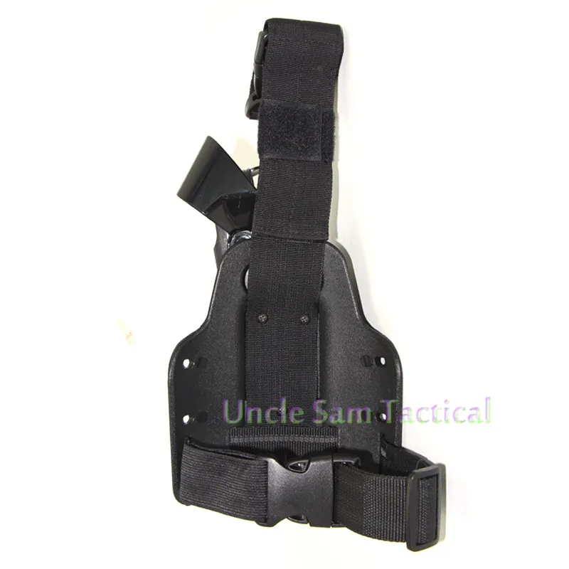 

Tactical Glock RH Drop Leg Compact Holster Military CS Hunting Holsters Fits Glock 17 19 22 23 31 32 Black