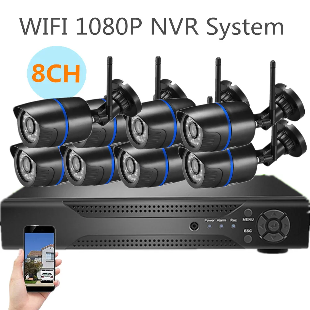 16ch Беспроводная cctv ip камера, система безопасности, комплект 1080P 8ch 4ch, видео наблюдение, открытый 5MP nvr, Домашняя безопасность, wifi камера, набор