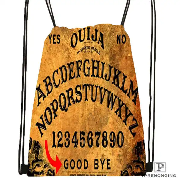 Drawstring Backpack Пользовательские Ouja доска рубашка дизайн походная сумка на шнурке милый рюкзак для детей(черная спина) 31x40 см#180531-04-50 - Цвет: Drawstring Backpack