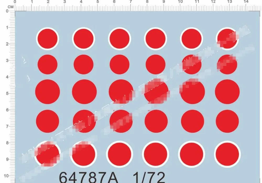1/72 масштаб WWII Япония воздушные силы красное солнце самолет разметка модели