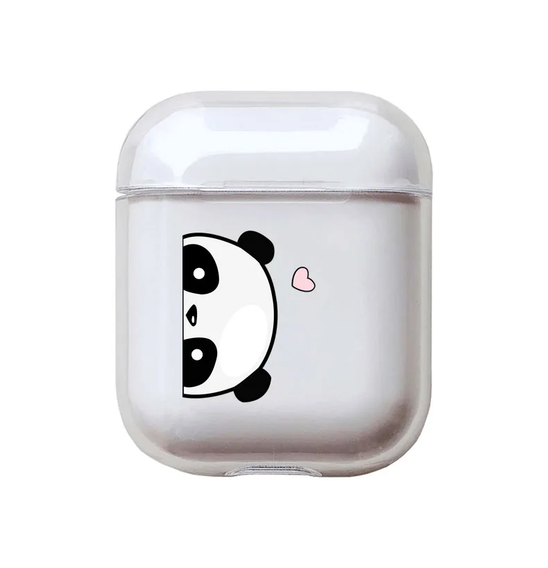 Прозрачный чехол для Apple airpods с милыми животными и собаками, беспроводной Чехол для наушников с Bluetooth для наушников Airpods, жесткий защитный чехол