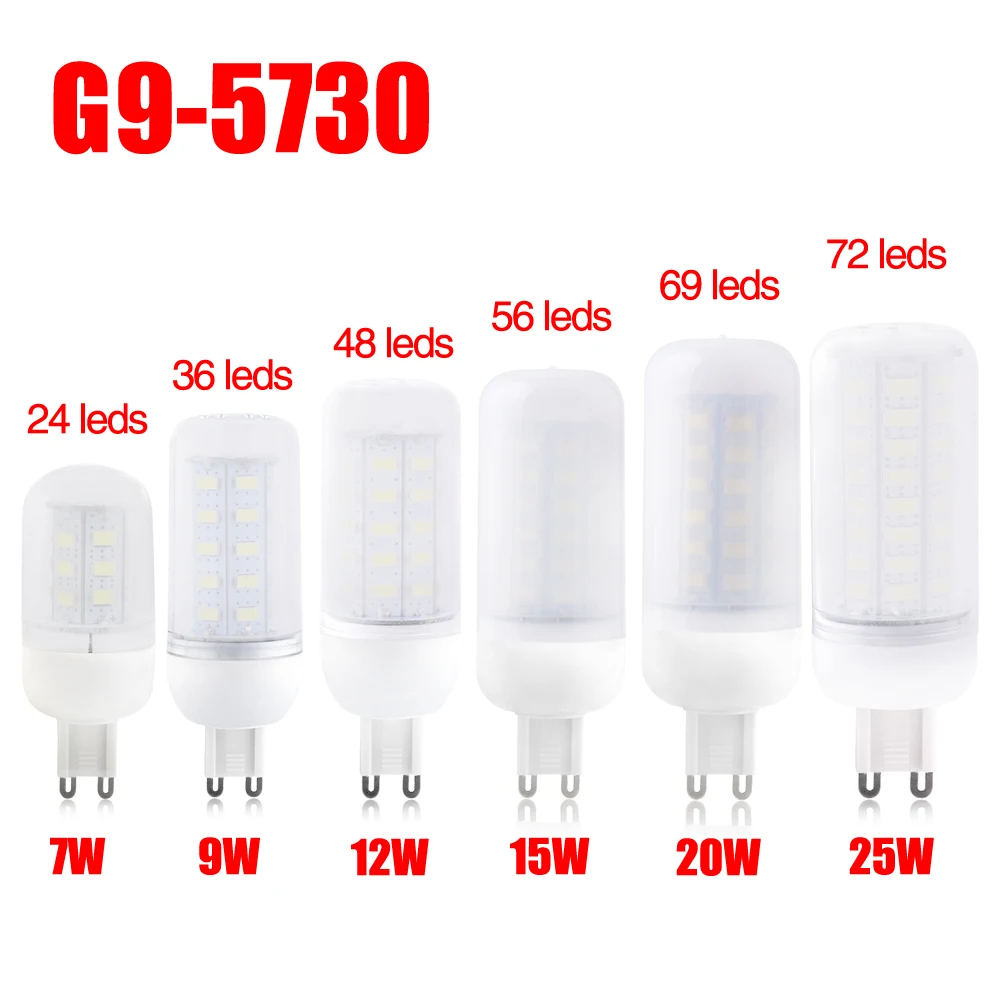 New Milky G9 G9 светодиодный светильник AC 220 В 110 В светодиодный светильник кристалл 7 Вт 9 Вт 12 Вт 15 Вт 20 Вт 25 Вт SMD 5730 светодиодный светильник для Люстра-прожектор Замена галогенной лампы - Испускаемый цвет: New Milky G9