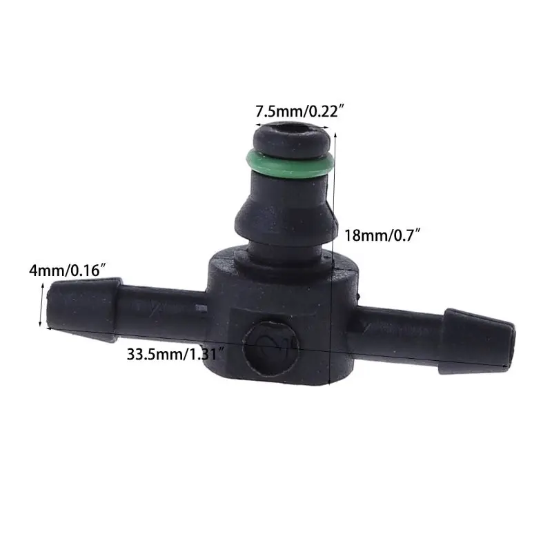 10 шт. Т Тип Черный соединитель трубы шланг столярная трубка топлива для Bosch 110