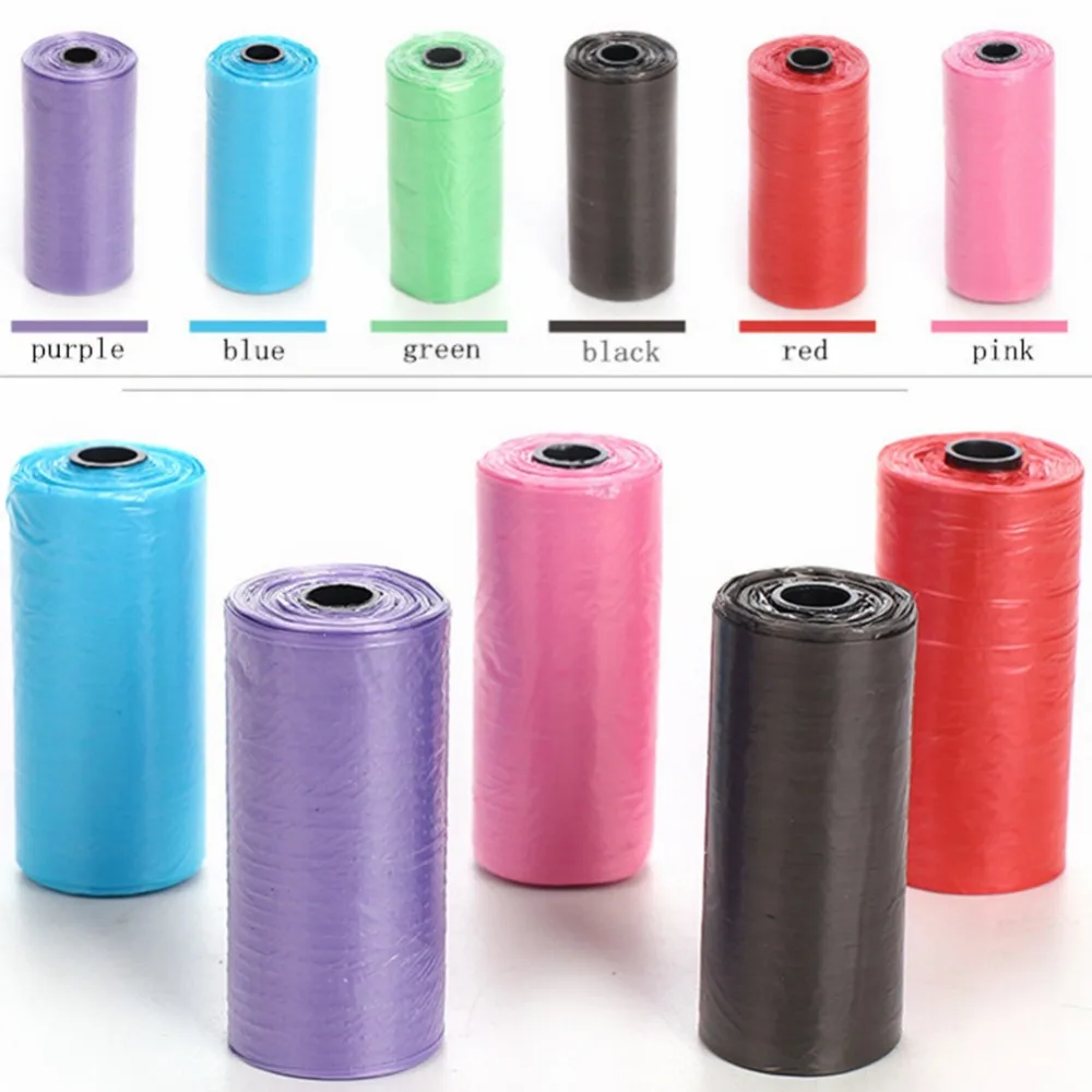 5 рулонов/10 рулонов сумка для собак домашних животных мусорные мешки переноска