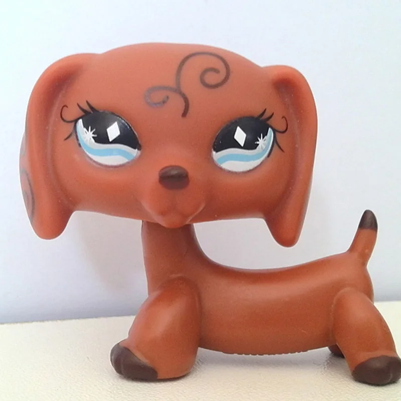 640 Пет шоп стоячки lps pet shop лпс игрушки редкие кошечку стоячки собаки колли такса рождения Новому Году Подарок pet shop short hair cat original gift toys old rare stanchion dog collie dachshund - Цвет: 640