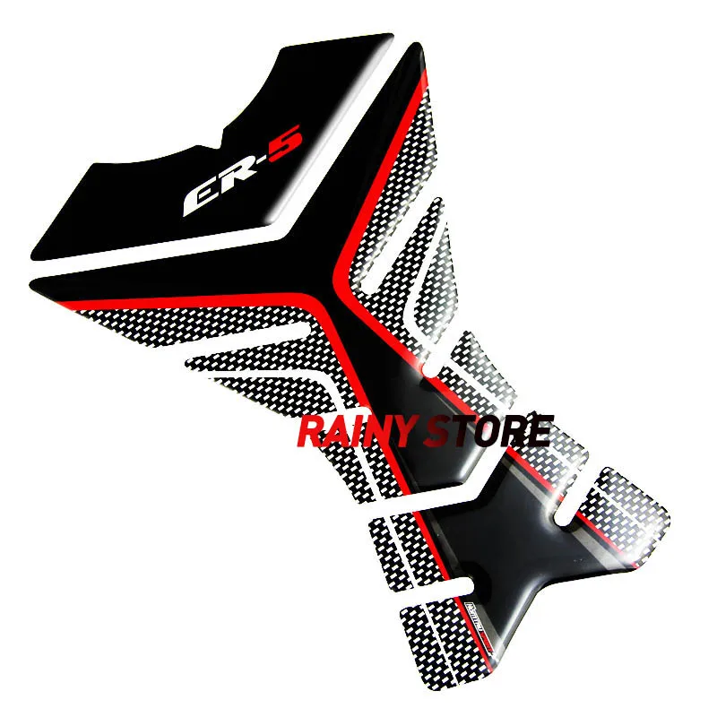 Для Kawasaki ER5 ER-5 ER 5 3D Carbon-look защитная накладка на бак мотоцикла Наклейка Наклейки