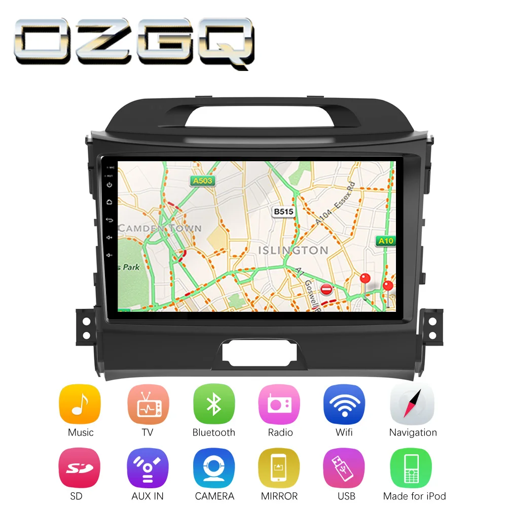 OZGQ Android 7 1 Автомобильный плеер для KIA Sportage 2010 ~ 2015 HD экран Авто GPS навигация Bluetooth