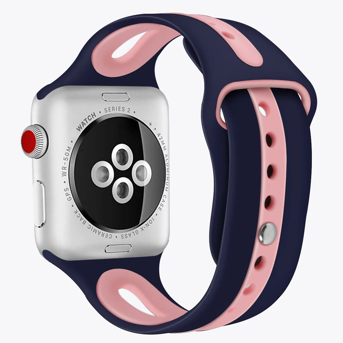 F Essidi браслет из мягкой резины ремешок для Apple Watch серии 1 2 3 4 5 Smart Band Loop 38 мм 40 мм 42 мм 44 мм ремешок для Iwatch - Цвет: F