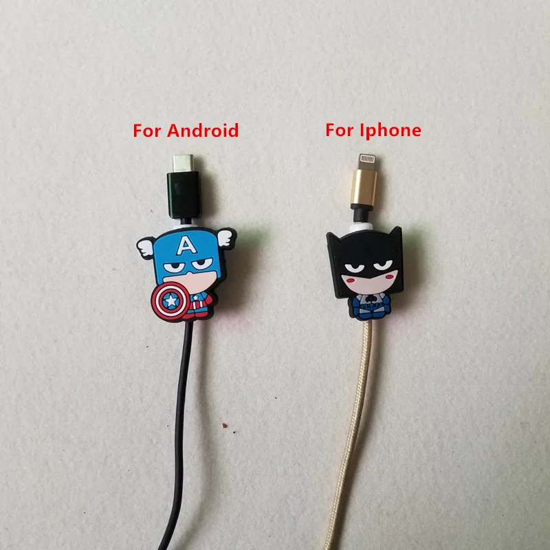 200 шт./лот защитный кабель для iphone android | Электроника