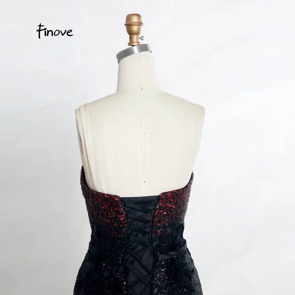 Женское платье с цветочной аппликацией без бретелек блестками|prom dresses|prom dresses