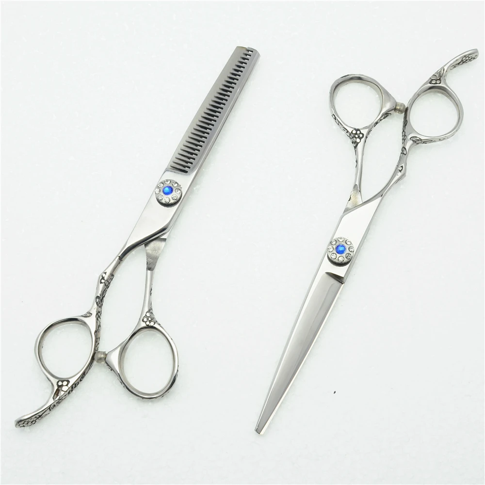 Профессиональные парикмахерские ножницы 2 шт. с логотипом 6 0 дюйма 440C | Ножницы