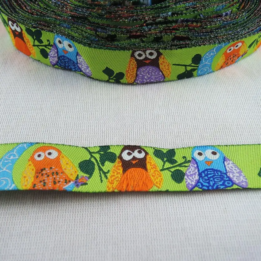 Новинка 2017 плетеная жаккардовая лента с животными Сова отделка оптовая продажа