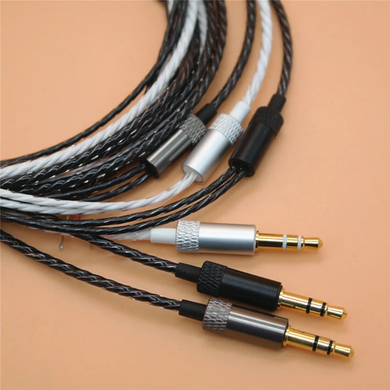 1.2m DIY 32*0.05 Oxygen Free Copper Pure Core Gold-plated 3.5mm 3-pole Jack LC-OFC Headphone Cable Earphone 250D Wire Headset |