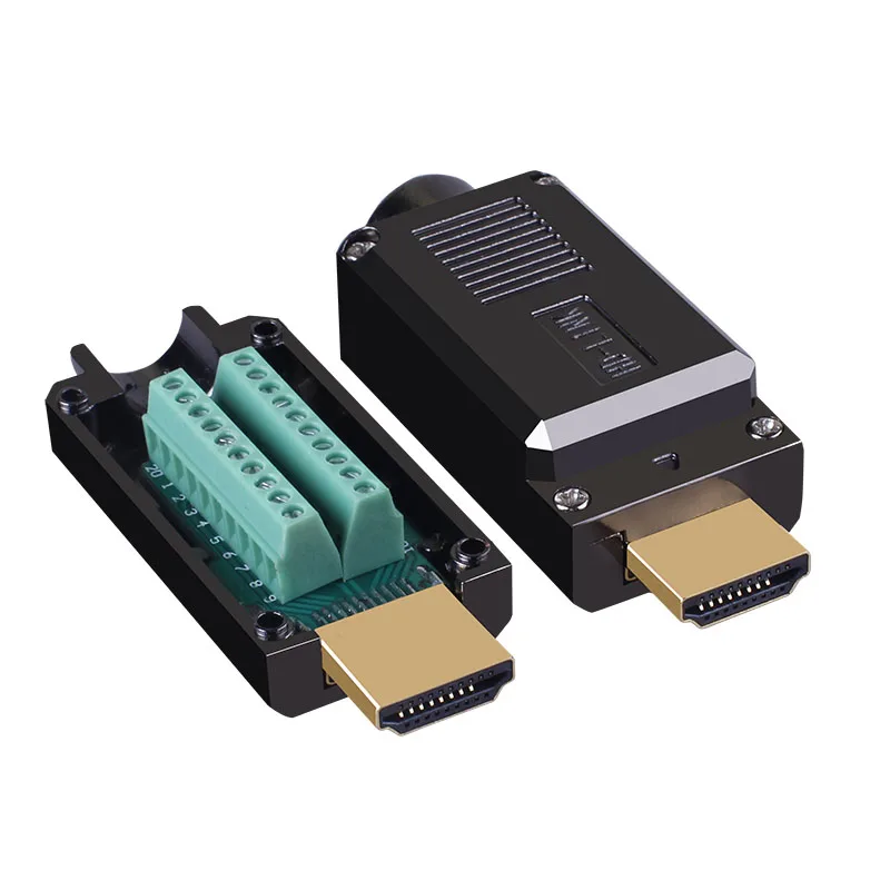 2 шт. HDMI 0 HD адаптер мужской разъем Breakout до 19P Клеммная плата без необходимости